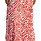 INC International Concepts Women's Printed Surplice Maxi Dress Orange Size Petite Small