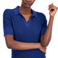 Alfani Women's Pointelle Polo Sweater Blue Size Medium