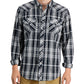 Sun + Stone Men's Remington Woven Regular Fit Button Down Shirt Black Size Small