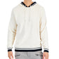 INC International Concepts Men's Regular Fit Ribbed Velour Hoodie White Size X-Large