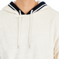 INC International Concepts Men's Regular Fit Ribbed Velour Hoodie White Size X-Large
