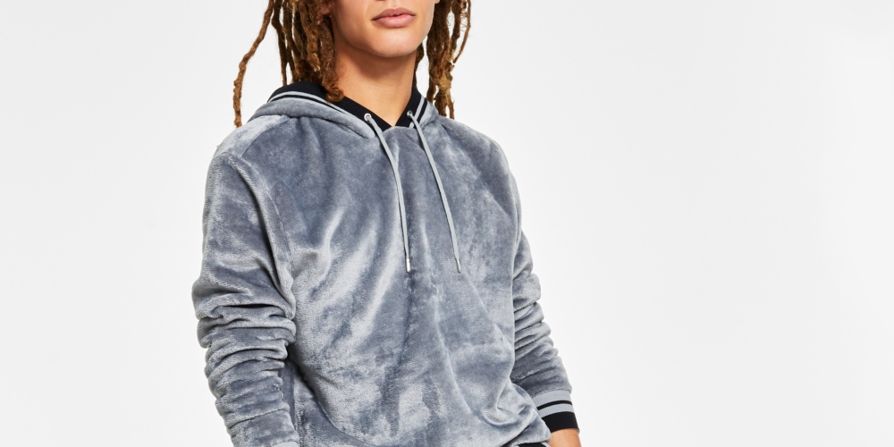 INC International Concepts Men's Regular Fit Ribbed Velour Cargo Joggers Blue Size XX-Large