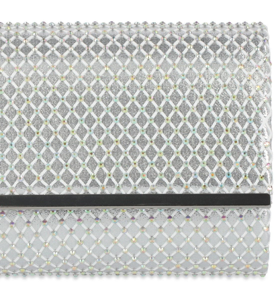 INC International Concepts Women's Caitlin Microstone Clutch Gray Size Regular