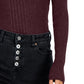 INC International Concepts Women's Scoop Neck Ribbed Sweater Red Size Large