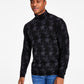 INC International Concepts Men's Billie Regular Fit Wool Turtleneck Sweater Black Size Small