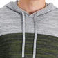 Sun + Stone Men's Colorblocked Hooded Sweater Gray Size X-Large