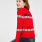 Charter Club Big Girl's Walking Scottie Holiday Sweater Red Size Small