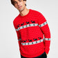 Charter Club Men's Walking Scottie Holiday Sweater Red Size Large