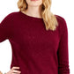Karen Scott Women's Ballet Neck Tunic Sweater Red Size X-Large