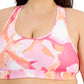 ID Ideology Women's Medium Impact Sports Bra Pink Size 1X