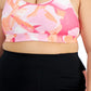 ID Ideology Women's Medium Impact Sports Bra Pink Size 1X