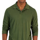 Alfani Men's Regular Fit Solid Long-Sleeve Supima Polo Shirt Green Size X-Large