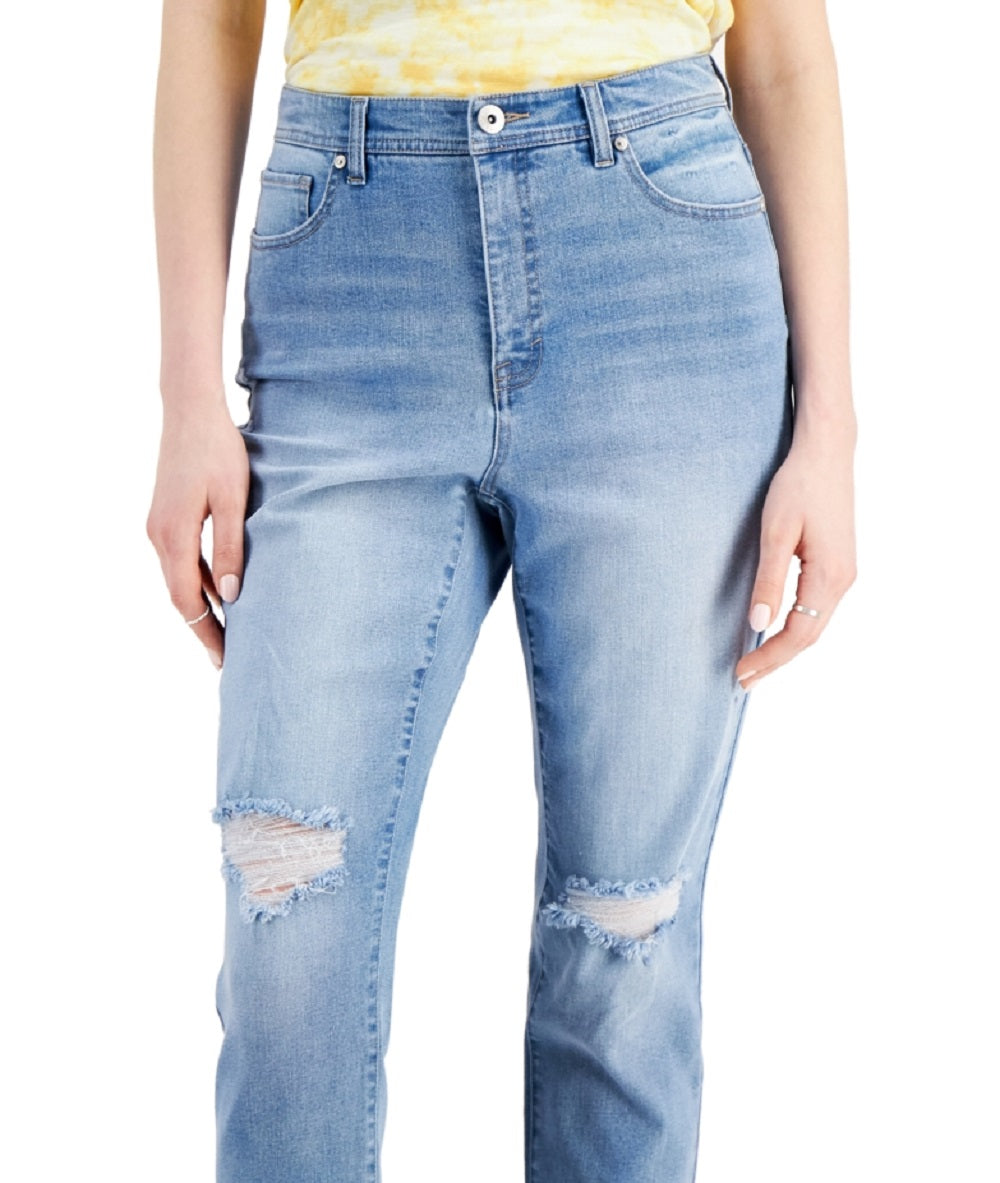 Style & Co Women's High Rise Slim Leg Ankle Jeans Blue Size 14