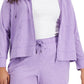 ID Ideology Women's Plus Size Full-Zip Hooded Jacket Purple Size 1X