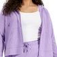 ID Ideology Women's Full Zip Hooded Jacket Purple Size 3X