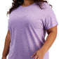 ID Ideology Women's Plus T-Shirt Dress Purple Size 2X