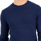 Alfani Men's Cable Sweater Blue Size X-Large