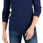 Alfani Men's Cable Sweater Blue Size X-Large