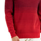 Alfani Men's Ombre Striped Sweater Red Size Large