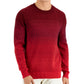 Alfani Men's Ombre Striped Sweater Red Size Large