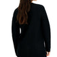 INC International Concepts Women's Rhinestone Button Chunky Cardigan Black Size Large