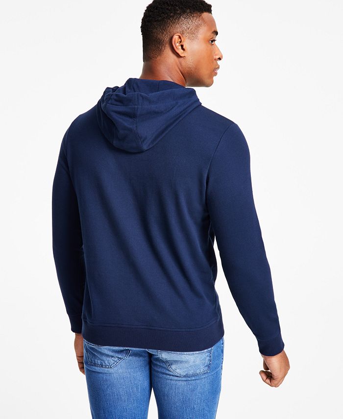 INC International Concepts Men's Andres Regular Fit Floral Hoodie Blue Size Small