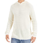 INC International Concepts Men's Acid Wash Hooded Sweater White Size Large