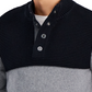 INC International Concepts Men's Colorblocked Mock Neck Sweater Gray Size XX-Large