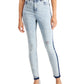 INC International Concepts Women's High Rise Ripped Skinny Jeans Blue Size 14