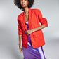 INC International Concepts Women's Oversized Blazer Red Size XXX-Large