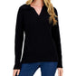 Charter Club Women's Long Sleeve Sweater Black Size X-Small