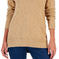 Charter Club Women's Long Sleeve Sweater Brown Size Small