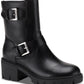 Sun + Stone Women's Lionell Moto Booties Black Size 7 M