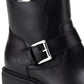 Sun + Stone Women's Lionell Moto Booties Black Size 9 M