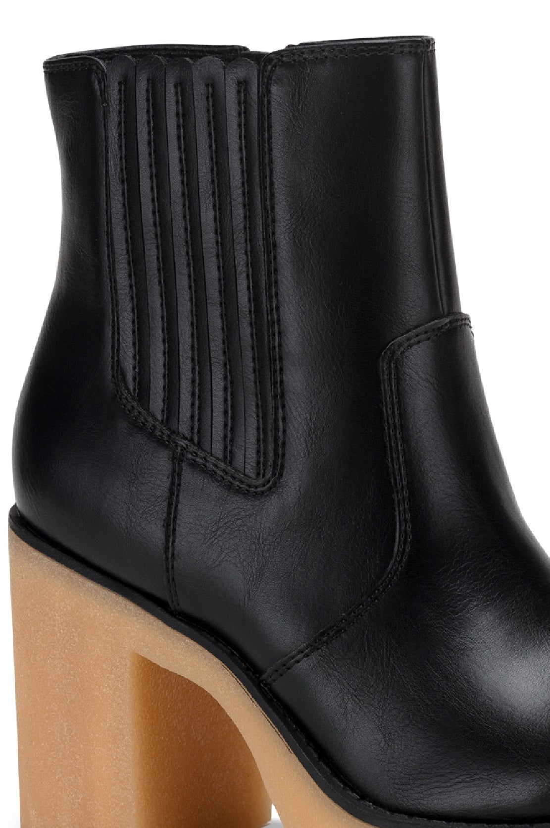 Sun + Stone Women's Lennii Lug Sole Booties Black Size 10 M