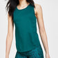 ID Ideology Women's Birdseye Mesh Tank Top Green Size X-Large