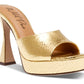 Wild Pair Women's Rajaah Platform Slide Sandals Yellow Size 7 M