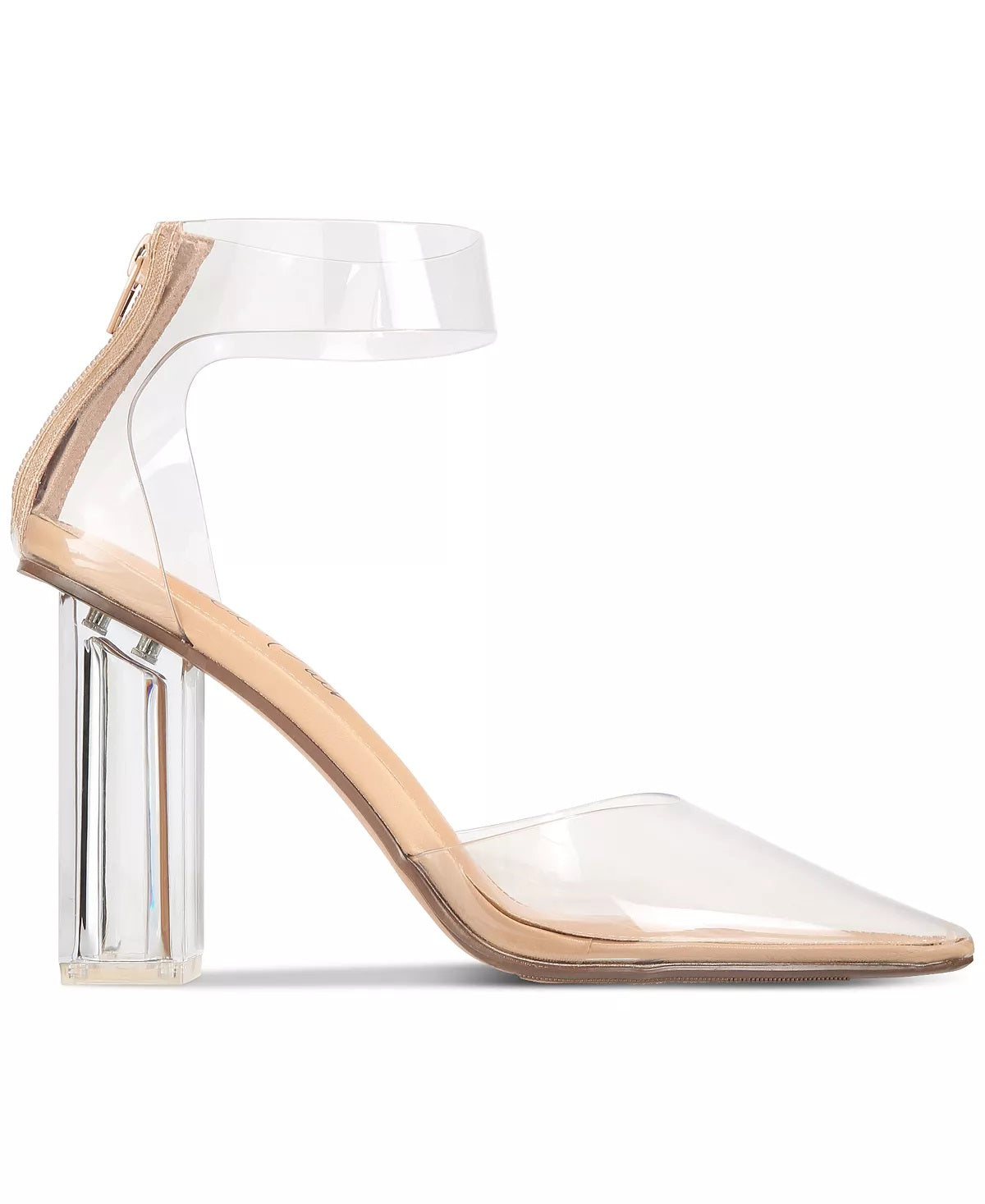 Wild Pair Women's Dellie Ankle Strap Pumps Brown Size 7.5 M