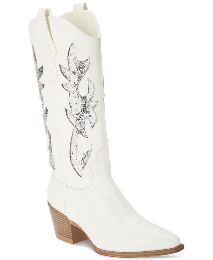 Wild Pair Women's Lucah Western Boots White Size 9.5M