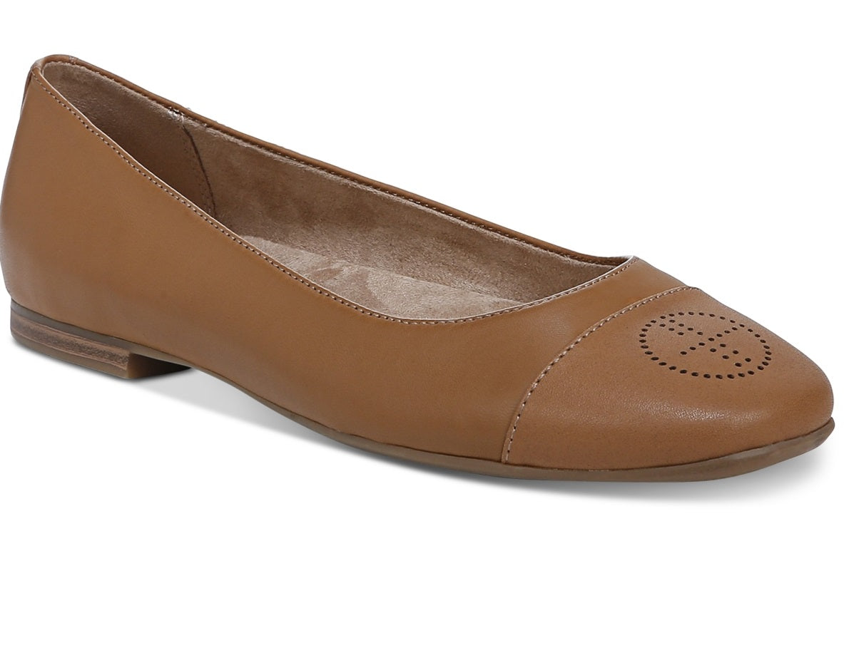 Giani Bernini Women's Aerinn Slip On Ballet Flats Brown Size 7.5 M