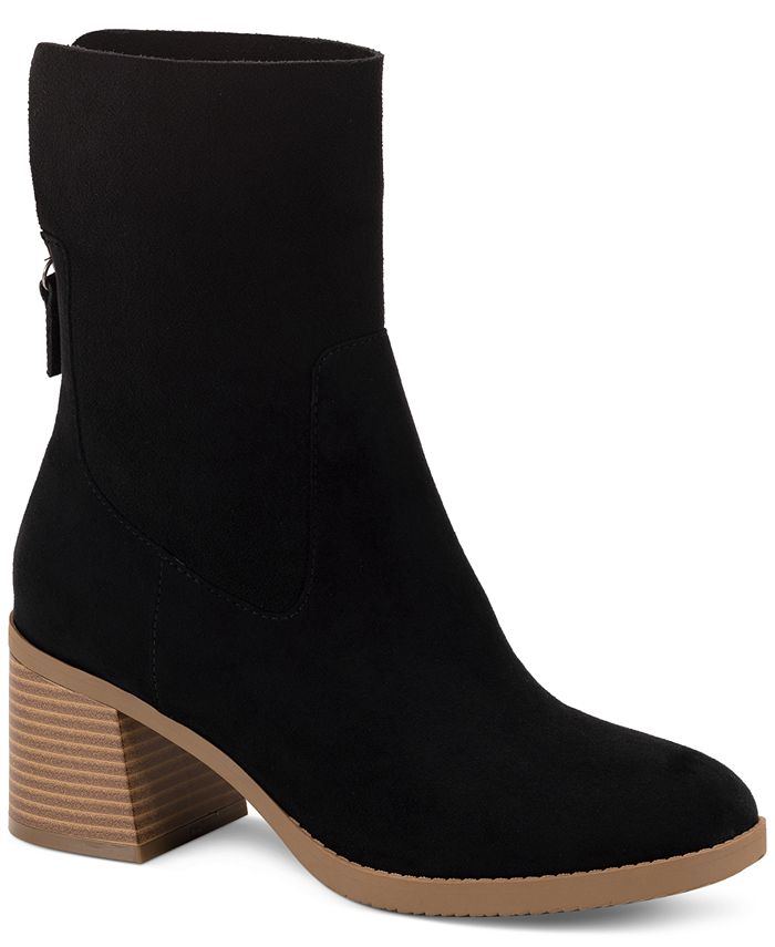 Sun + Stone Women's Lyraa Booties Black Size 5 M