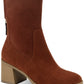 Sun + Stone Women's Lyraa Booties Brown Size 5 M