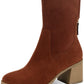 Sun + Stone Women's Lyraa Booties Brown Size 5 M