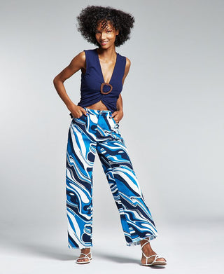 INC International Concepts Women's Printed Straight Leg Jeans White Size 4