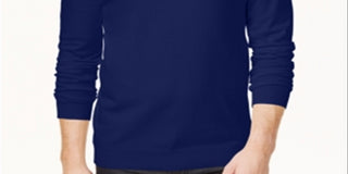 Alfani Men's V Neck Sweater Blue Size Medium