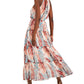 INC International Concepts Women's Printed Halter Dress Blue Size XX-Large