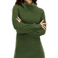 INC International Concepts Women's Turtleneck Sweater Dress Green Size XX-Large