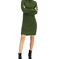 INC International Concepts Women's Turtleneck Sweater Dress Green Size XX-Large
