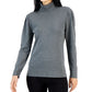 Alfani Women's Long Sleeve Turtleneck Sweater Gray Size XX-Large