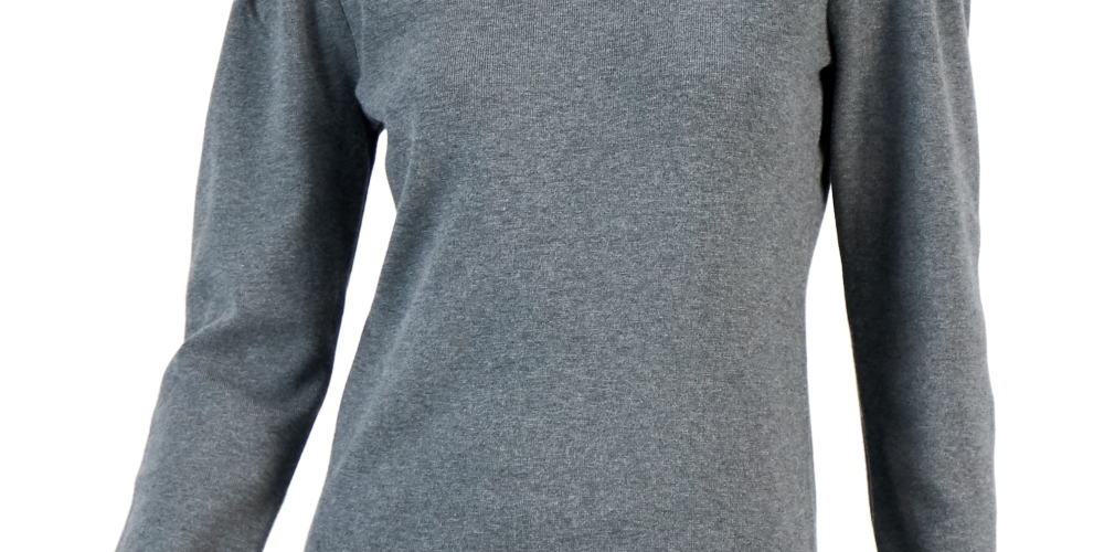 Alfani Women's Long Sleeve Turtleneck Sweater Gray Size XX-Large
